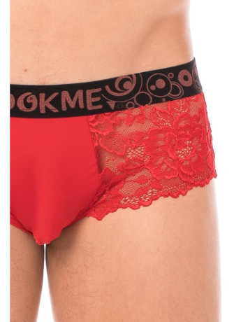 Mini-Pant rouge en dentelle délicate - LM2006-68RED